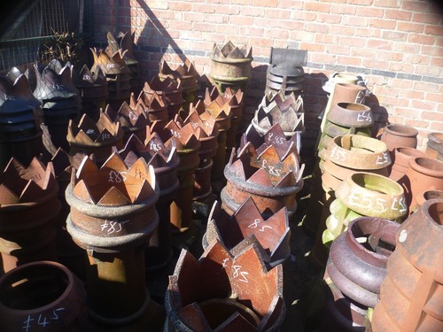 Chimney pots reclaimed crown - pots,