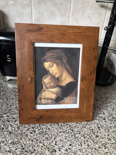 Vintage framed print madonna - vintage,