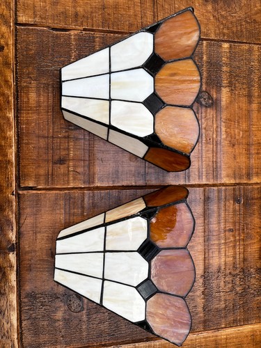 Pair art deco tiffany style - of,