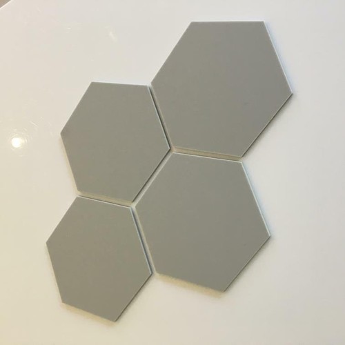 Matt acrylic hexagon - matt,