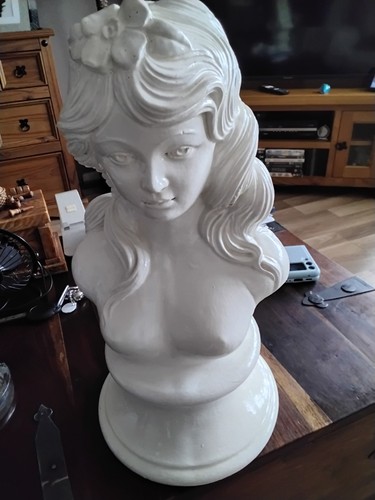 Large plaster paris bust - plaster, of