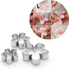 3PCS/Set Flower Mold Petal Cookie Cutter Sugarcraft Fondant Biscuit Baking Mould