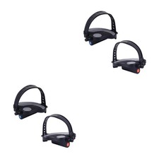 2 Pairs  Exercise Bike Pedals with Straps Bike Pedals Random Pattern