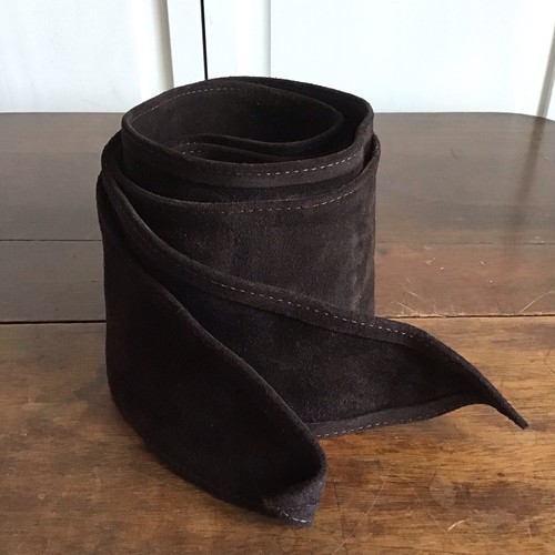 Owen barry belt - suede, dark