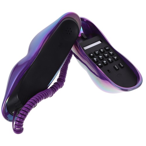 Purple lip phone decorative - purple,