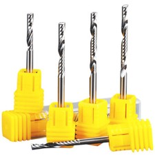 CNC Router Cutter Tool Bit 3.175/4mm Single Flute Spiral End Mill Solid Carbide