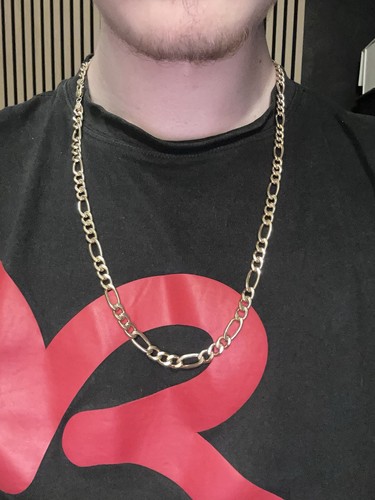 Heavy 9ct gold - heavy, figaro