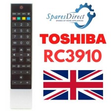 New Design RC3910 / RC-3910 Remote Control for Toshiba TV 40BV702B  