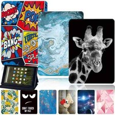 PU Leather shockproof Stand Case Cover -For Amazon Fire HD 10 8 7 INCH/12th 2024