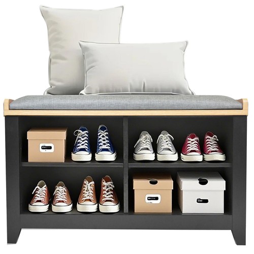 Hallway shoe storage bench - hallway,
