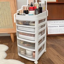 3/4/5/6 Drawer Make up Mobile Home Office Beauty Salon Portable Storage Trolley