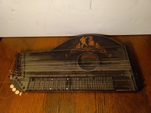 1875 zither concert type - zither, "concert"