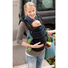 Manduca First BlackLine Absolute Blue Baby Carrier Newborn 3.5kg-Toddler 3 years