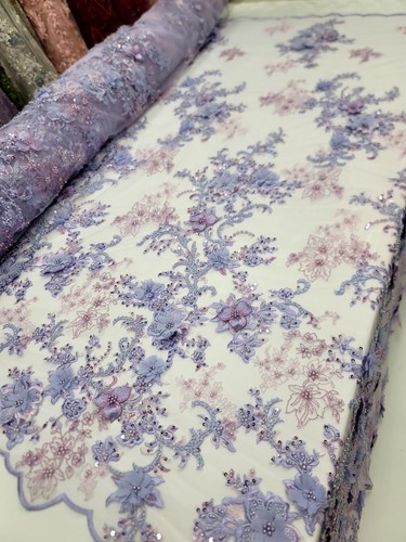 Fabric the yard - lavender, 3d