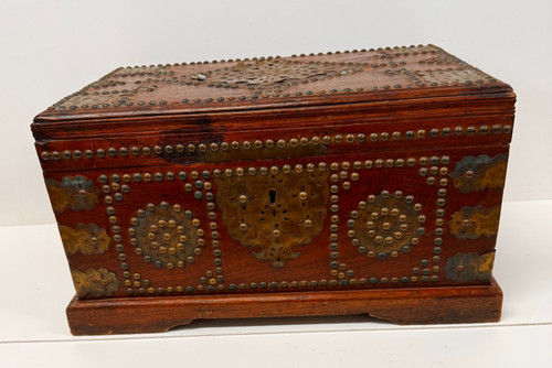 Antique hardwood spice - antique, wooden
