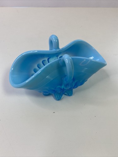 Vintage blue glass posy - vintage,