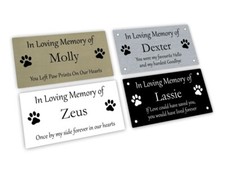 Pet Memorial Plaque Brushed