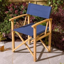 Rowlinson Ascot Folding Director's Chair - Midnight Blue