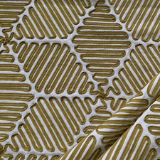 Harlequin Curtain Fabric CUPOLA ~ OCHRE ~ 0.85m ~ Geometric Embellished