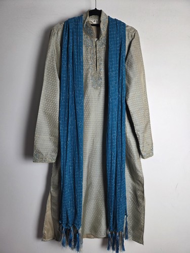 Mens blue indian sherwani - mens,