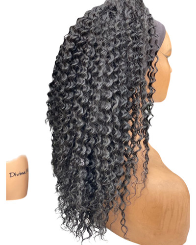 Black wavy curly - , hair