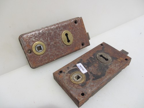 Antique iron door latch - antique,