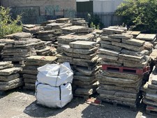 Reclaimed Yorkstone Flagstone/ Old York Stone Paving Slabs/ Stone Steps @£80