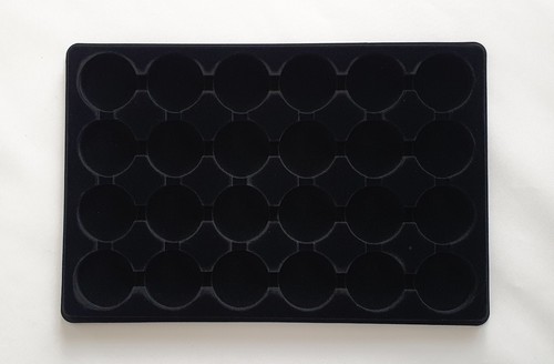 Black coin tray - black, with