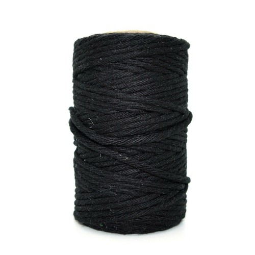 Premium black macrame cord - macrame,