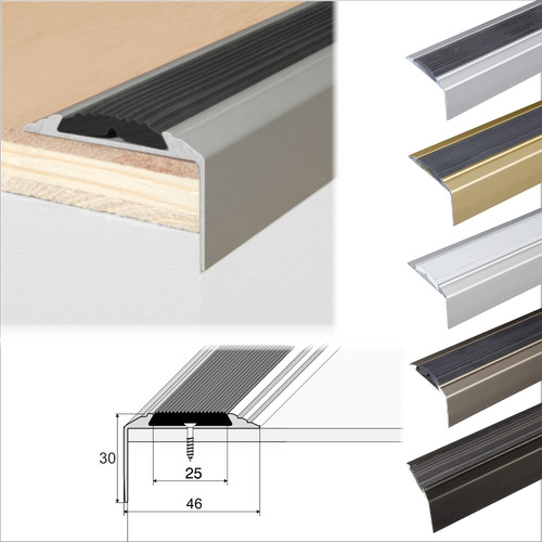 Aluminium stair nosing anti - stair,