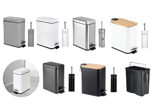 Slim pedal bin rectangular - 5l,