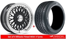 Alloy Wheels & Tyres 15" Lenso BSX For Audi 100 [C4] 91-94