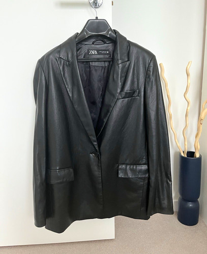 Zara women black faux - zara,
