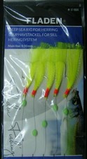 FLADEN 5 HOOK SIZE 4 FEATHERS