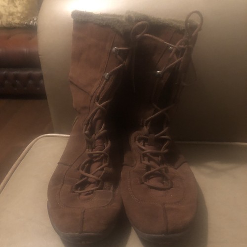 Xoxo suede lace boots size - lace, boots,