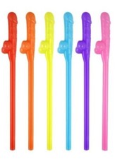 Willy Straws Hen Party Night Out Novelty Sucking Drinking Straws