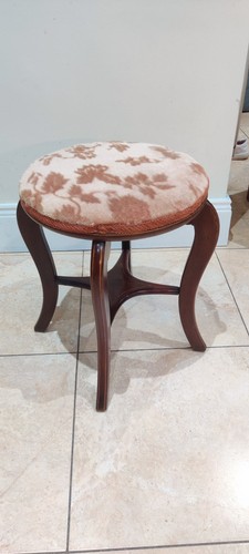 Victorian piano stool - stool, inlaid