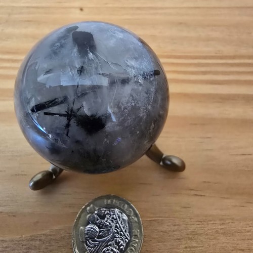 Black tourmaline quartz - in,