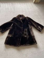Beaver Fur Lined Coat Vintage
