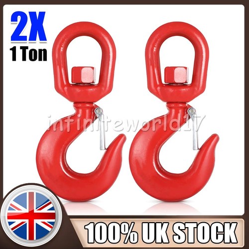 2pcs large lifting swivel hook - large,