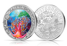 €3 Euros Austria Life Underwater 2025: Nudibranch 11/12
