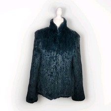 EAVES Genuine Rabbit Fur Green