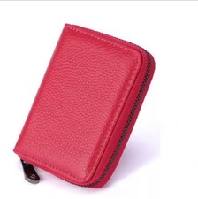 Multi Slot Card Holder Wallet Women Men Bank Credit Card Zip Wallet Coin Pouch