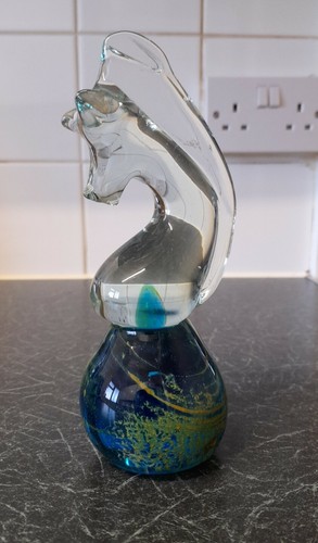 Large unsigned mdina seahorse - unsigned,