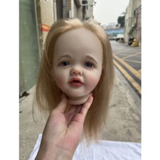 27in Reborn Baby Doll Toddler Girl Hand-Rooted Hair Artist Painted Kit DIY Part