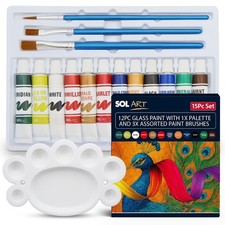 12x Glass Paint Set Painting