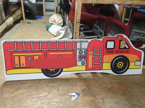 Childs fire engine bed frame - fire,