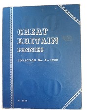 Complete Whitman Folder Pennies 1930 to 1963 Number 9684. Inc Unc 1951 Penny