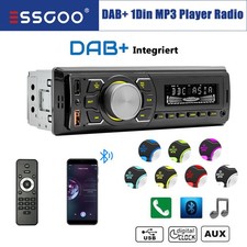 DAB+ Car Stereo AM FM RDS MP3 Player USB TF AUX Single 1 DIN Radio Bluetooth