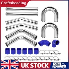 3" 76mm UNIVERSAL Aluminum U BEND TURBO DRIFT BOOST INTERCOOLER HARD PIPE KIT